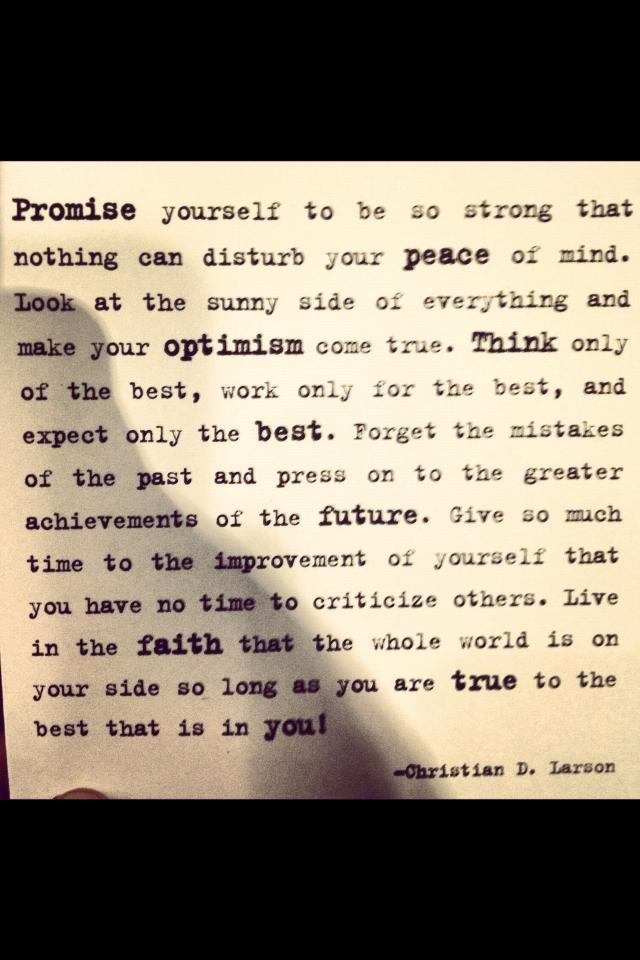 Promise Yourself